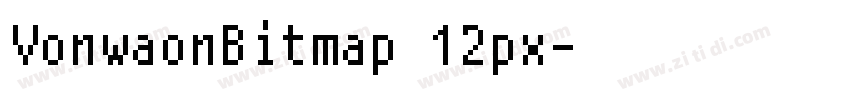 VonwaonBitmap 12px字体转换